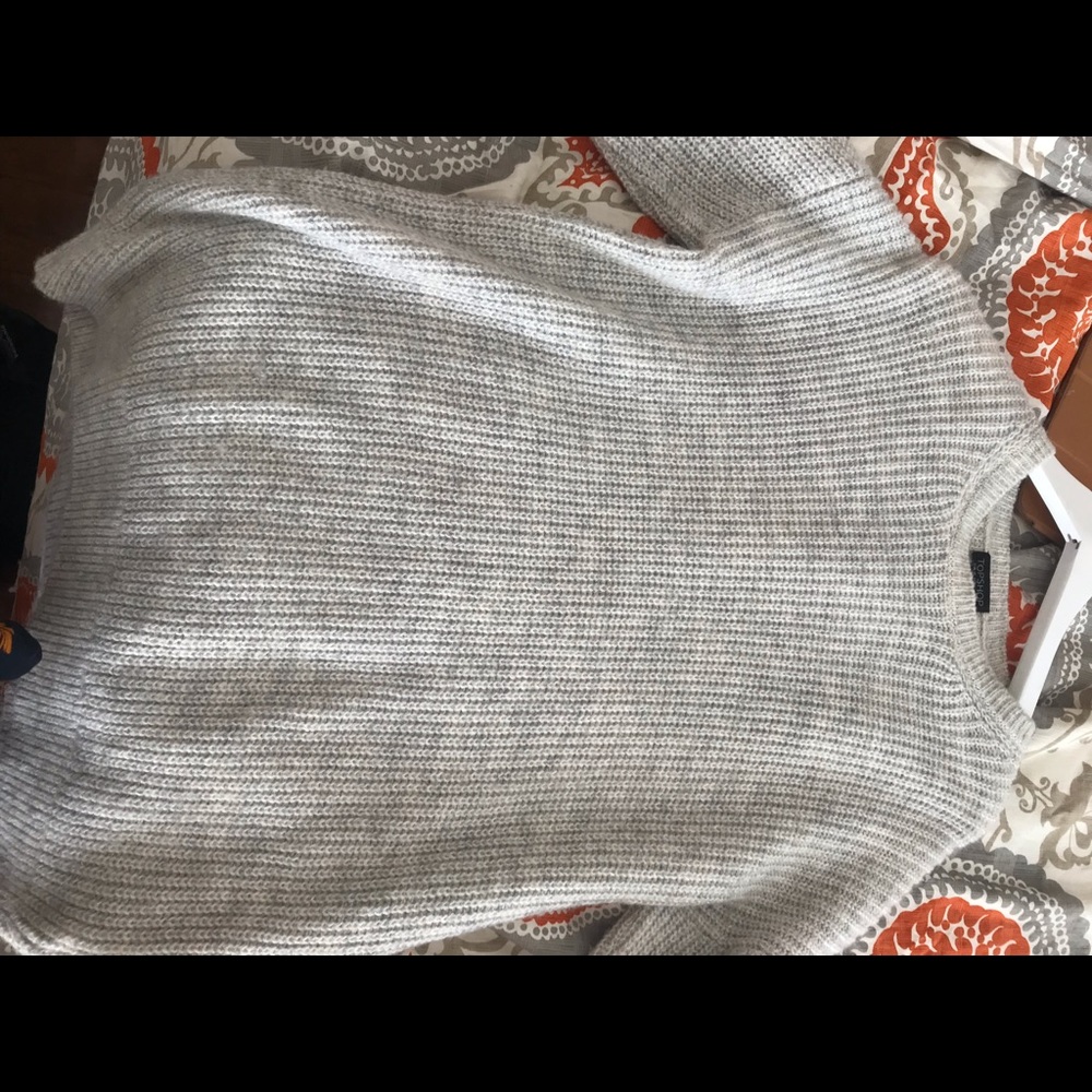 Topshop grey sweater size 8